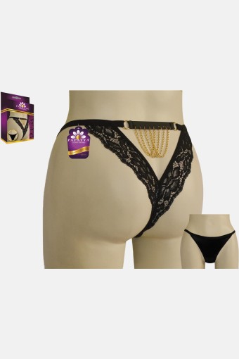 PAPATYA - Papatya Kadın Tanga Külot Ön Tül Arkası Zincir