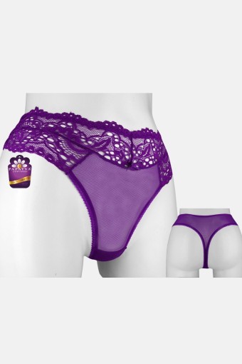 PAPATYA - Papatya Kadın Tanga Külot Ön Üst Bant Alt Arka Tül (1)