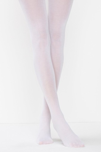 PENTİ-KLASİK - Penti Kadın İnce Külotlu Çorap Pamuklu - Beyaz (10) - 1