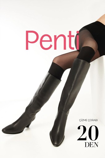PENTİ-DESENLİ - Penti Kadın Külotlu Çorap Bot Çorabı