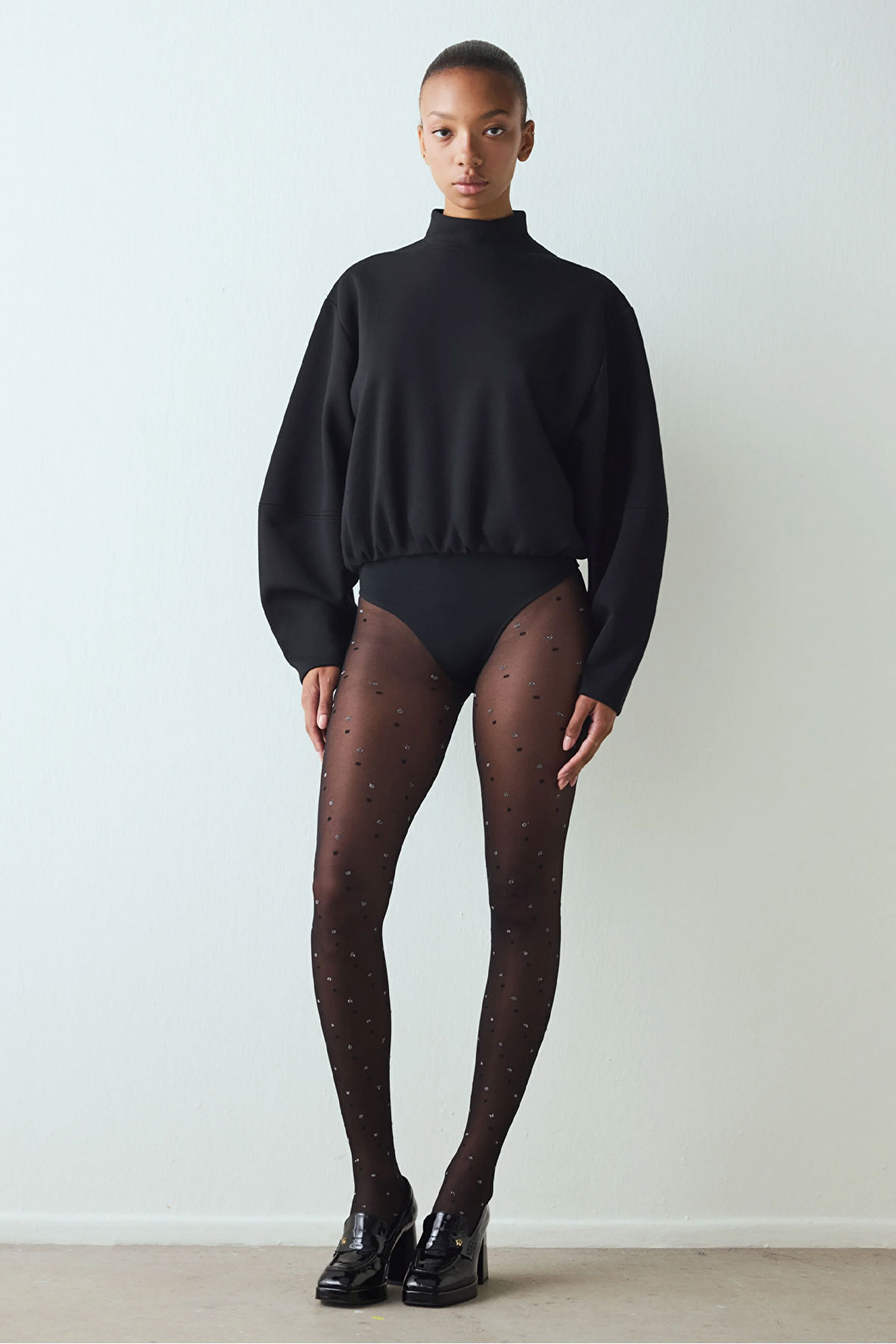 Penti Kadın Külotlu Çorap Shinny Dotted - Thumbnail