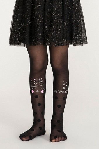 PENTİ-DESENLİ - Penti Kız Çocuk Külotlu Çorap Princess Cat (1)