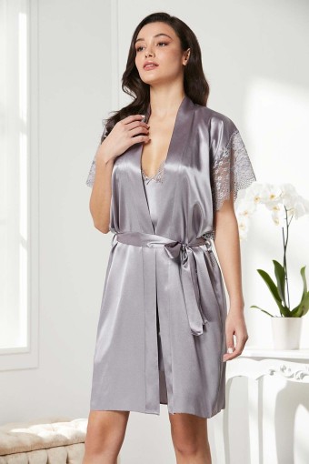 PİERRE CARDİN-JALE - Pierre Cardin Gecelik Sabahlık Takım - Royal - S