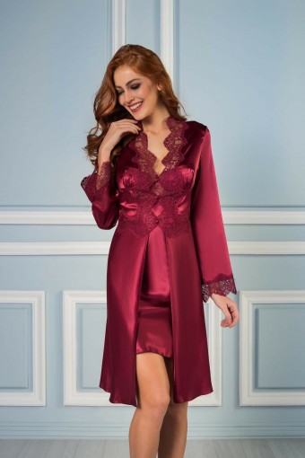 PİERRE CARDİN-JALE - Pierre Cardin Kadın 6'lı Set Dantelli Saten Kısa (1)