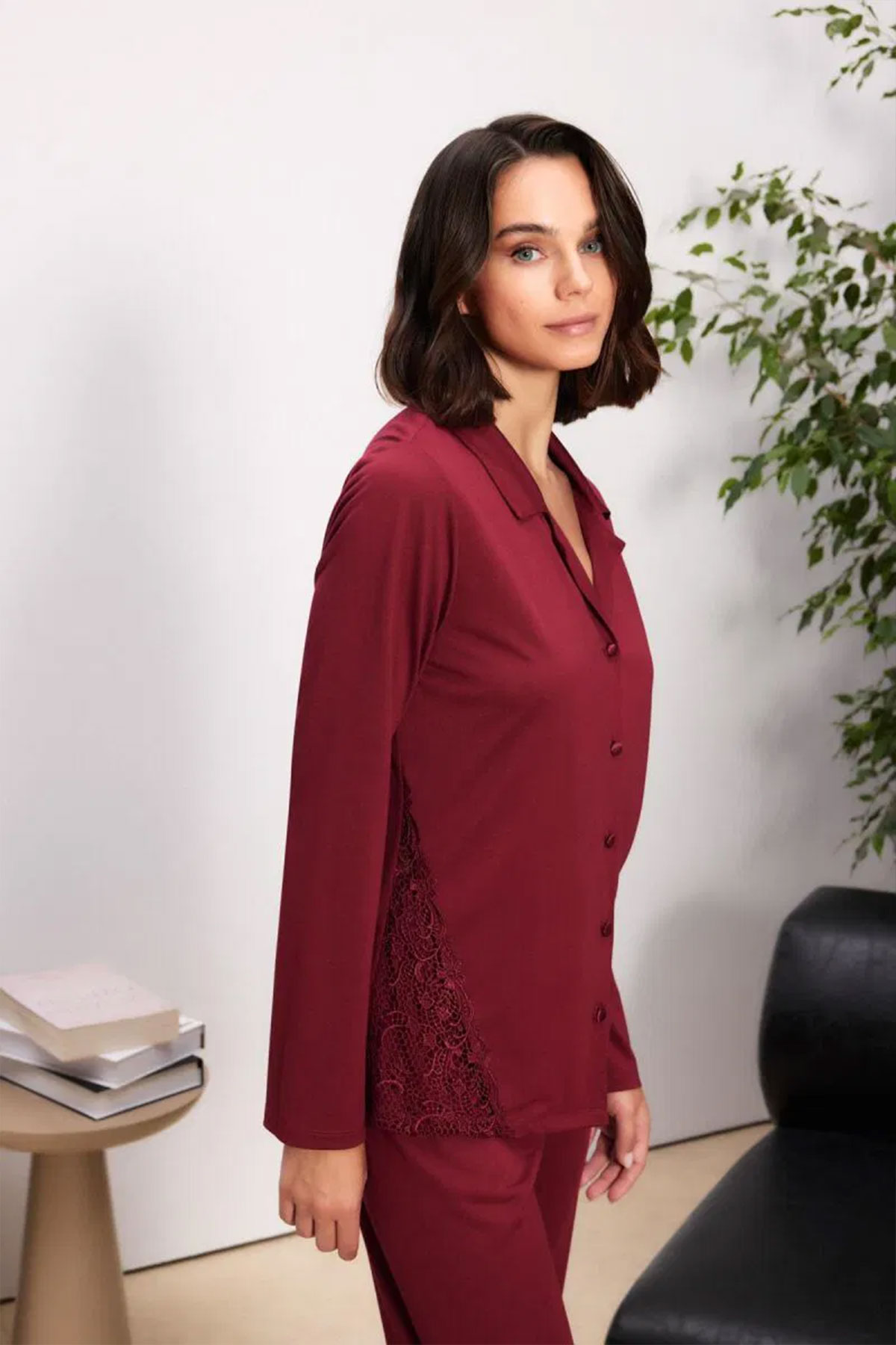 Pierre Cardin Kadın 6'lı Set Dantelli Penye Kısa - Thumbnail