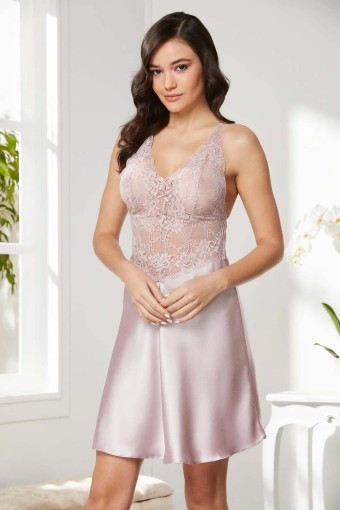 PİERRE CARDİN-JALE - Pierre Cardin Kadın Dantelli Fantezi Gecelik (1)