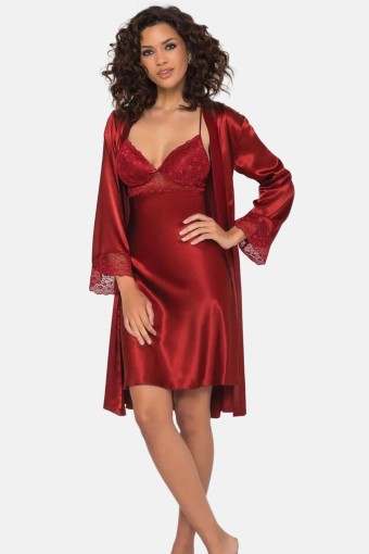 PİERRE CARDİN-JALE - Pierre Cardin Kadın Fantezi Gecelik Sabahlık Takım