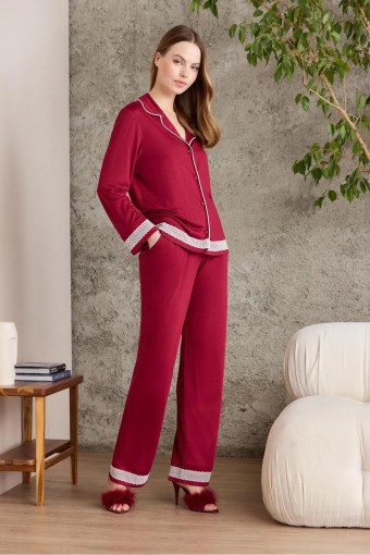 PİERRE CARDİN-JALE - Pierre Cardin Kadın Penye Pijama Takımı (1)