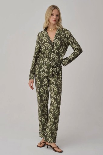 PİERRE CARDİN-JALE PREMİUM - Pierre Cardin Kadın Pijama Takımı Desenli Biyeli (1)