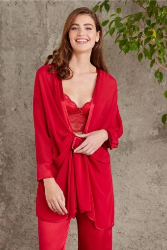 PİERRE CARDİN-JALE - Pierre Cardin Kadın Saten 4'lü Takım