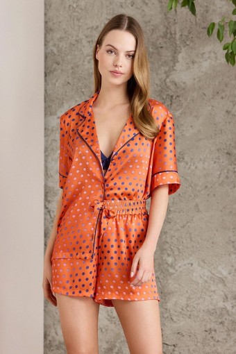 PİERRE CARDİN-JALE - Pierre Cardin Kadın Şifon Şortlu Takım