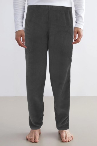 PİJAMONİ - Pijamoni Erkek Tek Alt Eşofman Polar - Antrasit