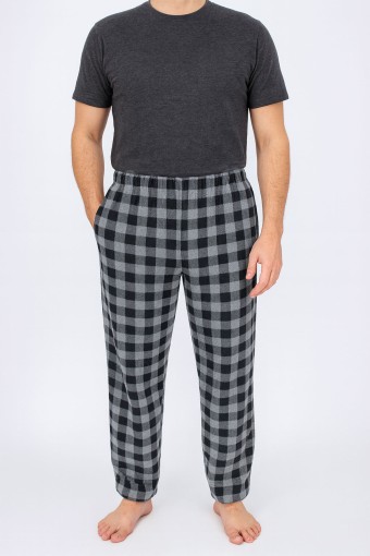 PİJAMONİ - Pijamoni Erkek Tek Alt Eşofman Polar - GRİ/4