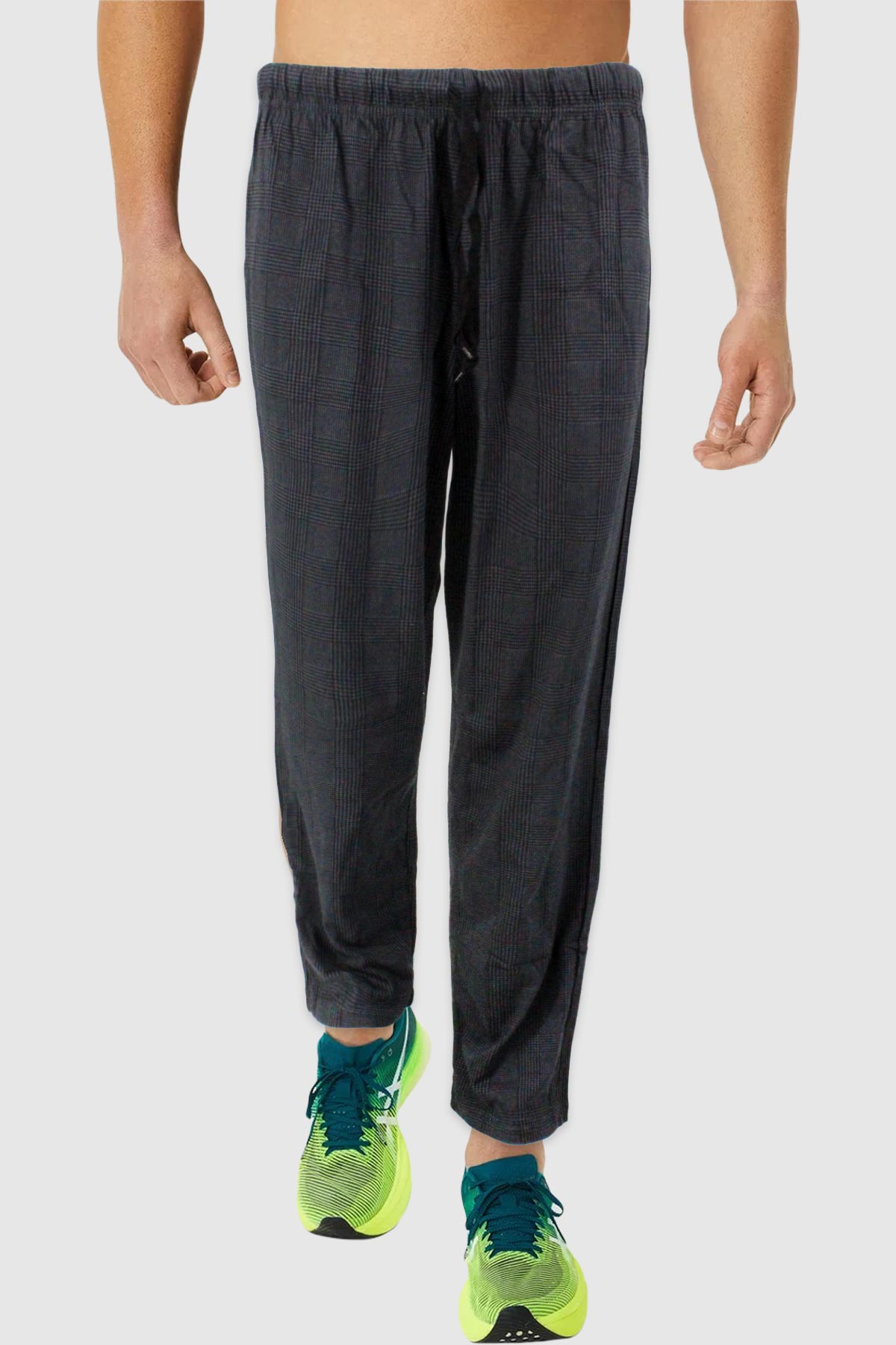 Pijamoni Erkek Tek Alt Pijama Baskılı Penye - Antrasit - Thumbnail