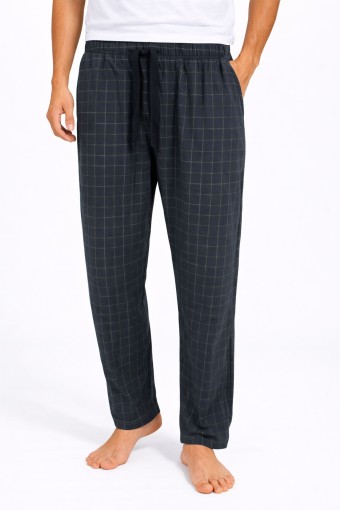 PİJAMAN - Pijamoni Erkek Tek Alt Pijama Baskılı Penye - Füme