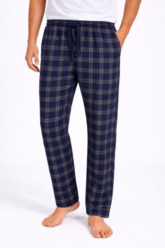 PİJAMAN - Pijamoni Erkek Tek Alt Pijama Baskılı Penye - Lacivert/1