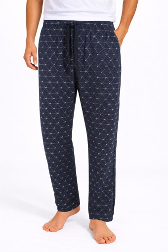 PİJAMAN - Pijamoni Erkek Tek Alt Pijama Baskılı Penye - Lacivert/3