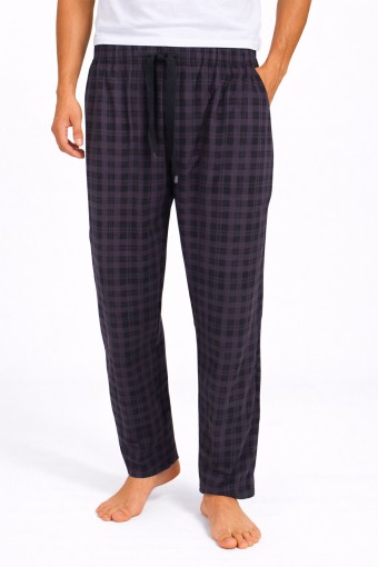 PİJAMAN - Pijamoni Erkek Tek Alt Pijama Baskılı Penye - Mürdüm/1