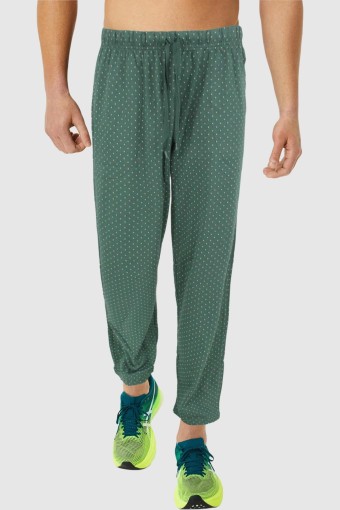 PİJAMONİ - Pijamoni Erkek Tek Alt Pijama Baskılı Penye - Yeşil