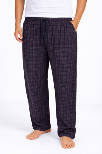 PİJAMAN - Pijamoni Erkek Tek Alt Pijama Büyük Beden Baskılı Penye - Lacivert/3