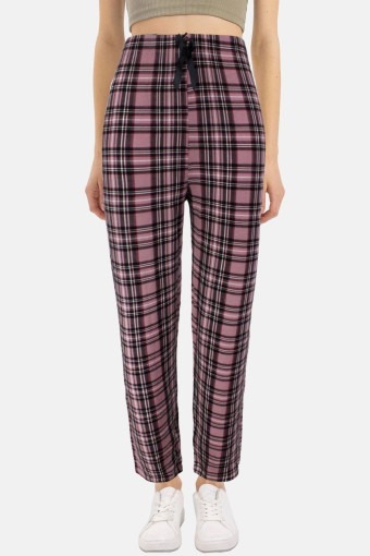 PİJAMONİ - Pijamoni Kadın Pijama Desenli Viskon - Bordo/1 (1)