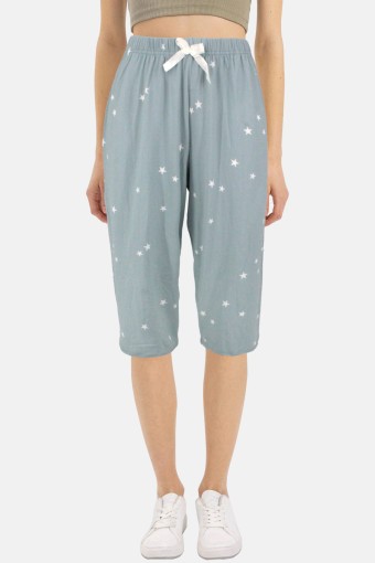 PİJAMONİ - Pijamoni Kadın Tek Alt Kapri Milan - Mint Yeşili