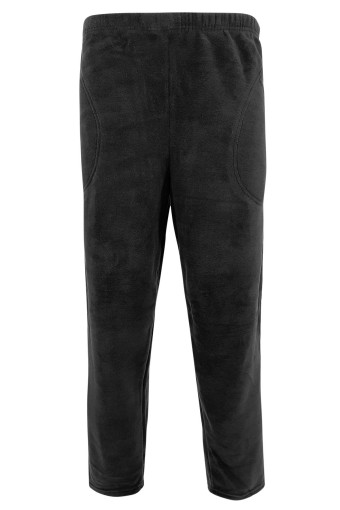 PİJAMONİ - Pijamoni Kadın Tek Alt Pijama Cepli Polar - Siyah