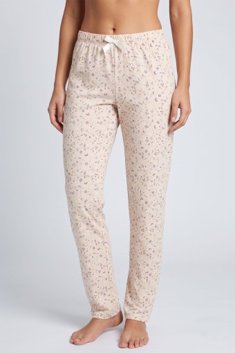 PİJAMONİ - Pijamoni Kadın Tek Alt Pijama Likralı Süprem - Somon