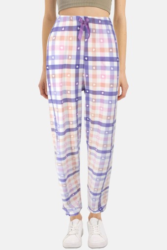 PİJAMONİ - Pijamoni Kadın Tek Alt Pijama Milan Viskon Kumaş - Çok Renkli/1