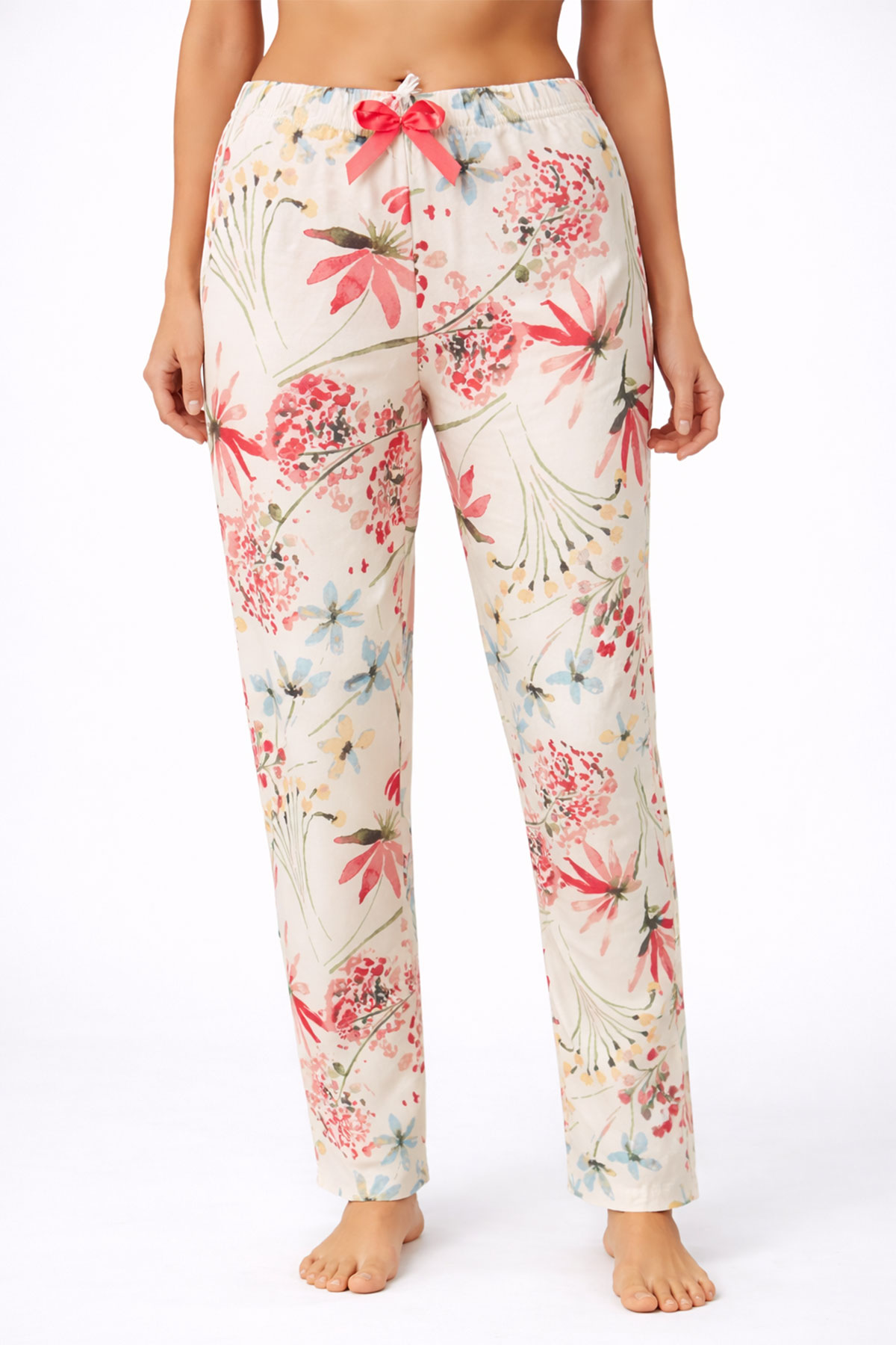 Pijamoni Kadın Tek Alt Pijama Milan Viskon Kumaş - Çok Renkli/5 - Thumbnail