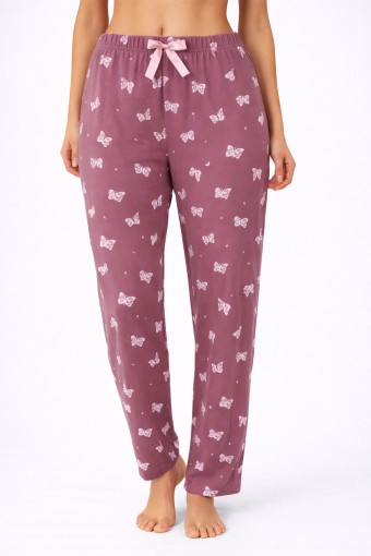 PİJAMONİ - Pijamoni Kadın Tek Alt Pijama Milan Viskon Kumaş - Gülkurusu/11