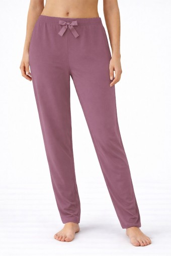 PİJAMONİ - Pijamoni Kadın Tek Alt Pijama Milan Viskon Kumaş - Gülkurusu/8