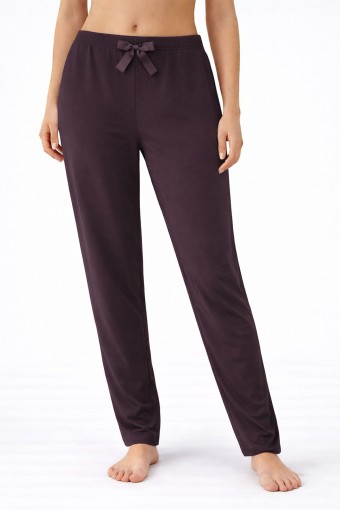 PİJAMONİ - Pijamoni Kadın Tek Alt Pijama Milan Viskon Kumaş - Mürdüm/3