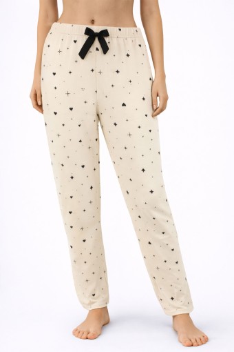 PİJAMONİ - Pijamoni Kadın Tek Alt Pijama Milan Viskon Kumaş - Sarı/2