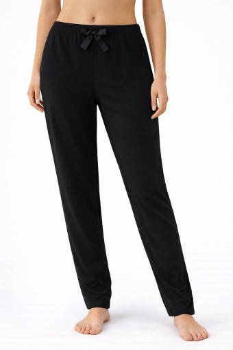 PİJAMONİ - Pijamoni Kadın Tek Alt Pijama Milan Viskon Kumaş - Siyah