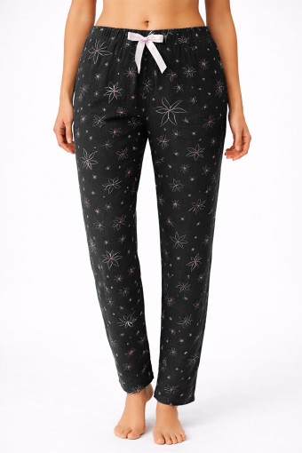 PİJAMONİ - Pijamoni Kadın Tek Alt Pijama Milan Viskon Kumaş - Siyah/6