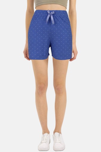 PİJAMONİ - Pijamoni Kadın Tek Alt Şort Milan - İndigo