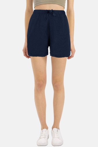 PİJAMONİ - Pijamoni Kadın Tek Alt Şort Milan - Lacivert