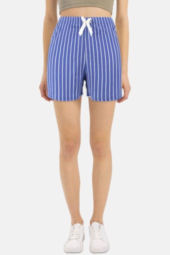 PİJAMONİ - Pijamoni Kadın Tek Alt Şort Milan - Mavi