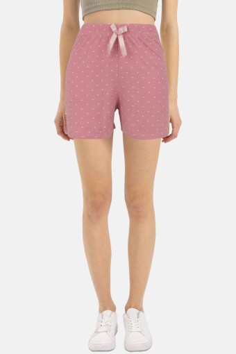 PİJAMONİ - Pijamoni Kadın Tek Alt Şort Milan - Pudra Pembe/1