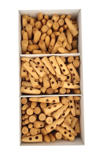 PINAR-TUHAFİYE HIRDAVAT - Pınar Ahşap Çoban Fildişi Düğme 3 Cm 200 Adet (1)