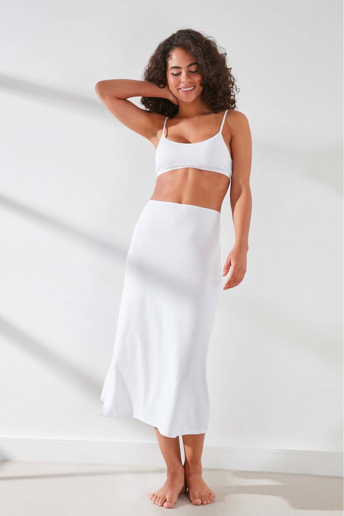 Pınar Kadın Jüpon Astar Diz Altı - Thumbnail