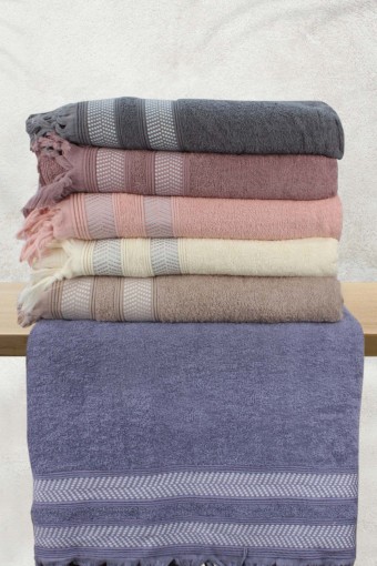 PINARCA HAVLU - Pınarca Armürlü Bağlamalı Ağır Dray El Yüz Havlusu 50x90