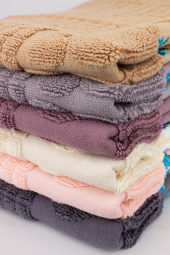 PINARCA HAVLU - Pınarca Ayak İzi Desenli Ayak Havlusu 50x70 (1)