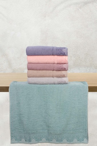 PINARCA HAVLU - Pınarca Banyo Havlusu Jakarlı Osmanlı Desen 6 Renk Dray Havlu 70x140