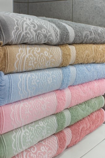 PINARCA HAVLU - Pınarca El Yüz Havlusu Jakarlı Otantik Desen 50x90cm (1)