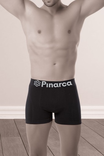 PINARCA KORSE - Pınarca Erkek Dikişsiz Boxer Seamless - Siyah - XL