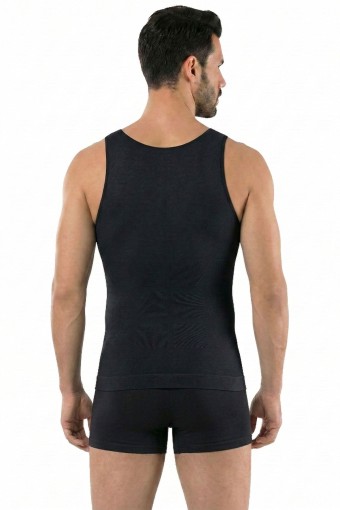 PINARCA KORSE - Pınarca Erkek Kalın Askılı Korse Atlet Toparlayıcı - Siyah - 2XL (1)