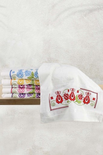 PINARCA HAVLU - Pınarca Etamin Nakışlı El Yüz Havlusu 50x90 (1)