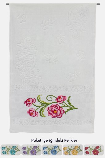 PINARCA HAVLU - Pınarca Etamin Nakışlı Mutfak Havlusu 30x50